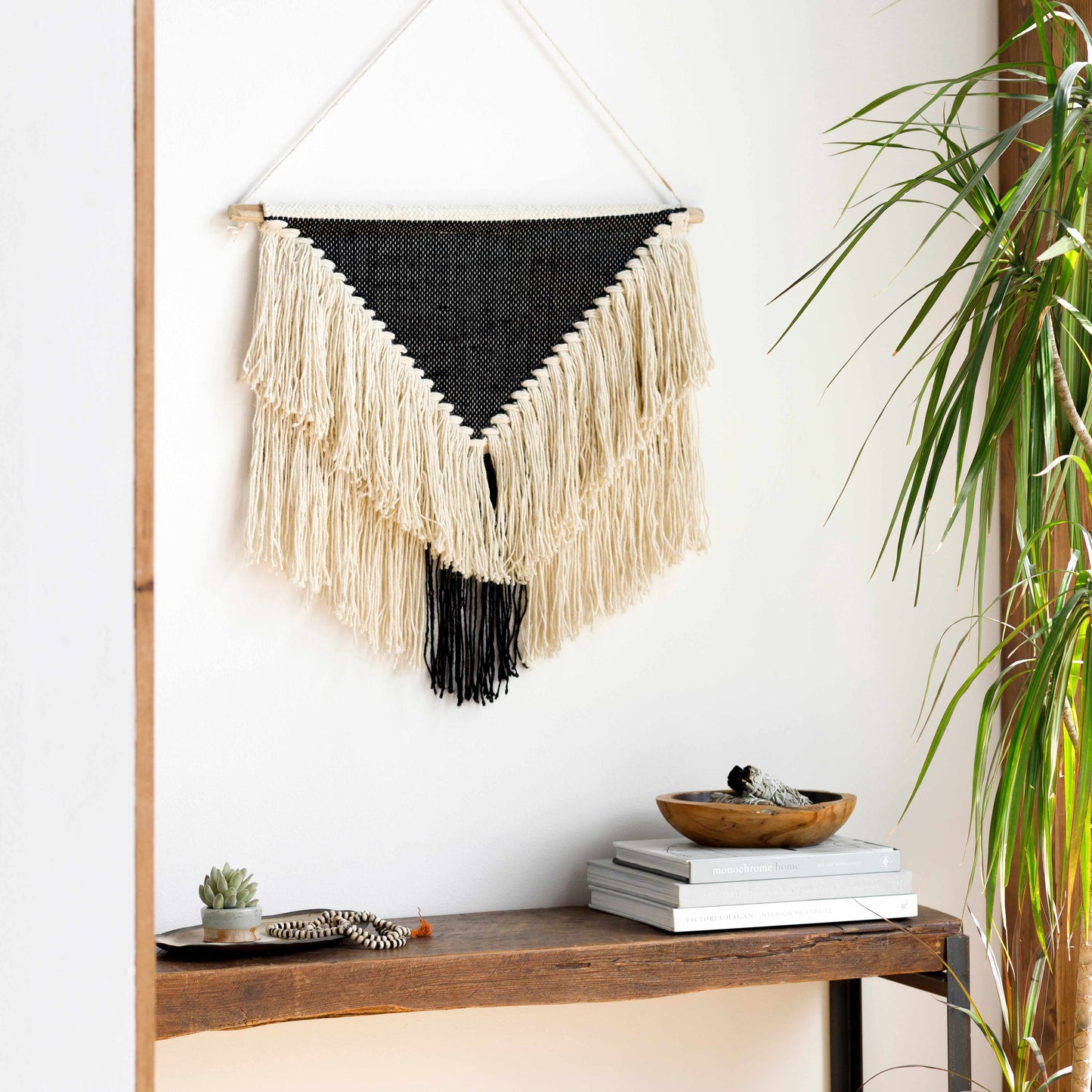 Dingus Jute and Wood Wall Hanging