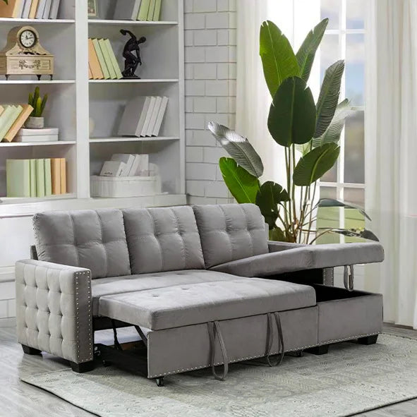 The House of Bonney Marais Recliner Sofa — Triple-Chic Manual Lounge in Mocha Drift Fabric