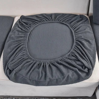 Bonney Élément Sofa Slipcover — Solid Color Elastic Furniture Protector with Premium Fit & Brushed Soft Finish for Modern Living Spaces