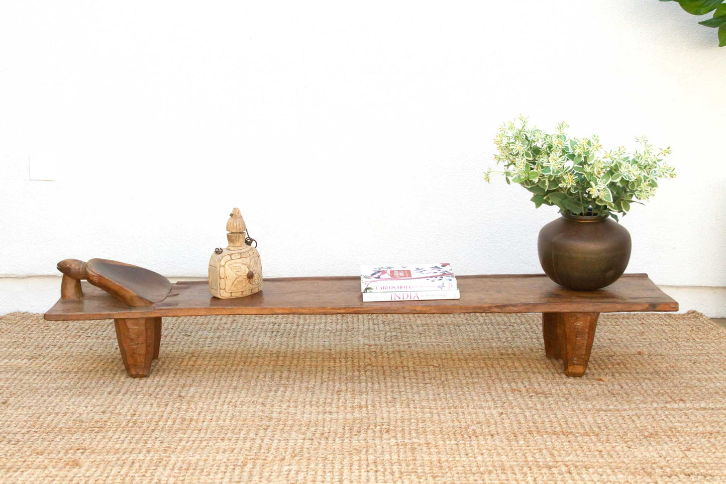 Long & Slim Antique Turtle Senufo Bed