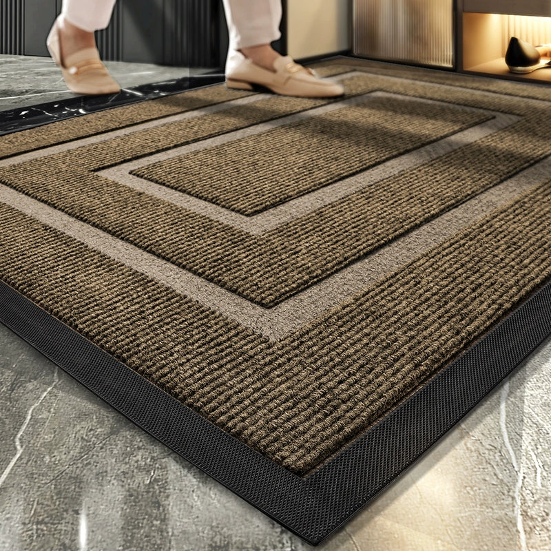 Bonney Atelier Entry Mat — Luxury Non-Slip Stain-Resistant Door Carpet for Mansions, Hotels & Modern Homes (Thickened Designer Floor Mat)