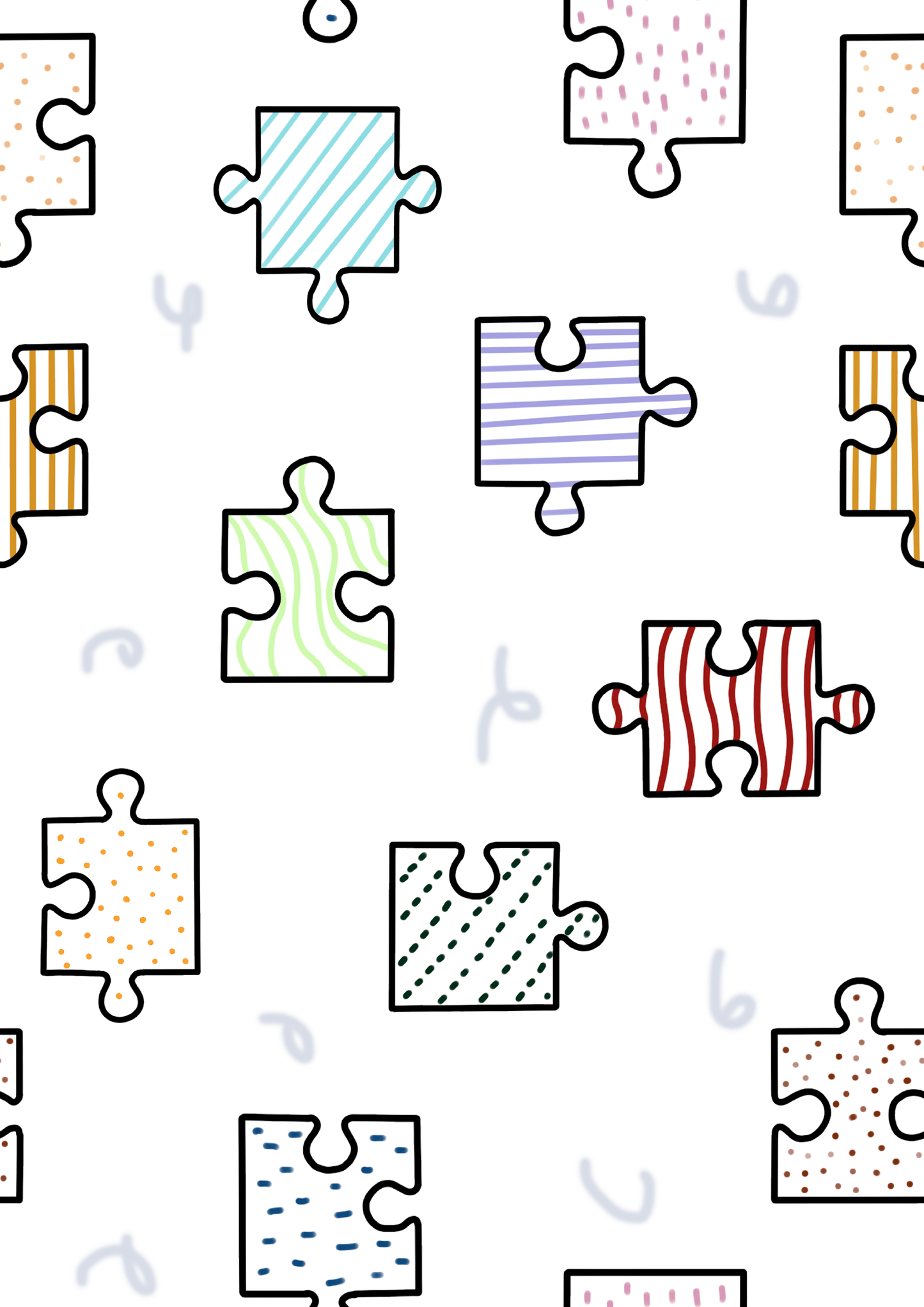 Patterned Puzzle Printed Canopy