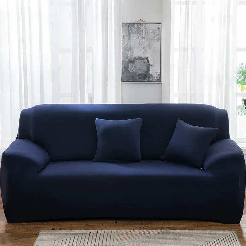 Silken Calm Stretch Sofa Cover Collection (1–4 Seater) | Summer-Breeze Spandex Sofa Protector for Living Rooms, L-Shaped & Corner Couches | Pet-Friendly Luxury Comfort
