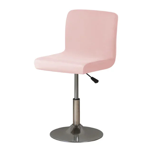 Bonney Atelier Spandex Bar Chair Cover — Elastic Short-Back Slipcover for Hotels, Banquets & Modern Living Spaces