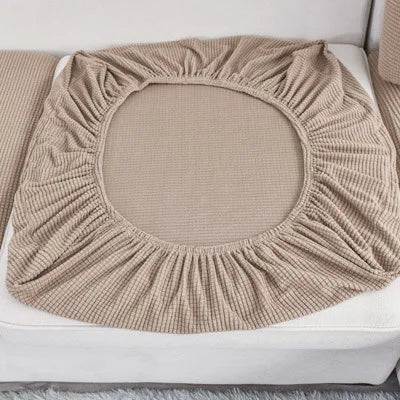 Bonney Élément Sofa Slipcover — Solid Color Elastic Furniture Protector with Premium Fit & Brushed Soft Finish for Modern Living Spaces