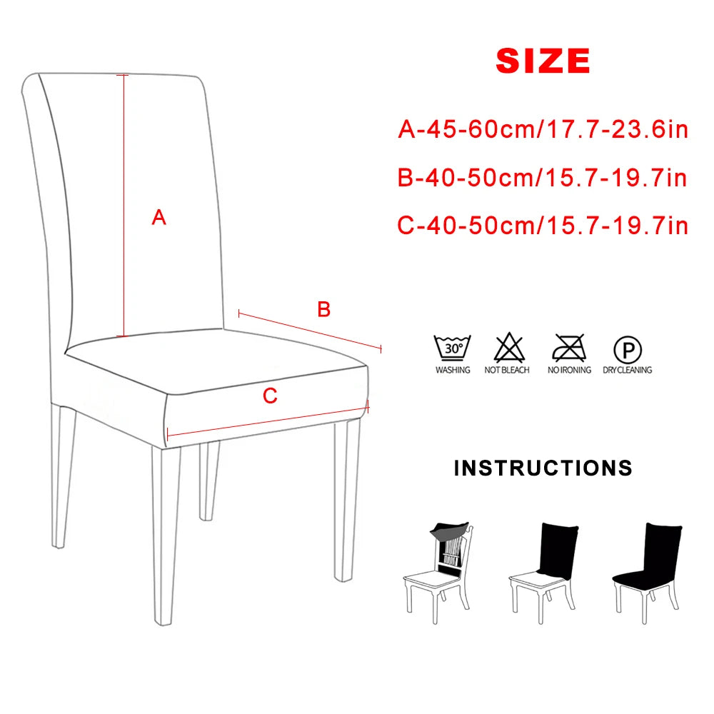 Eternal Embrace Stretch Chair Cover | Modern Spandex & Polyester Slipcover for Dining, Living, Wedding & Hotel Chairs | Elegant Washable Universal Fit Design