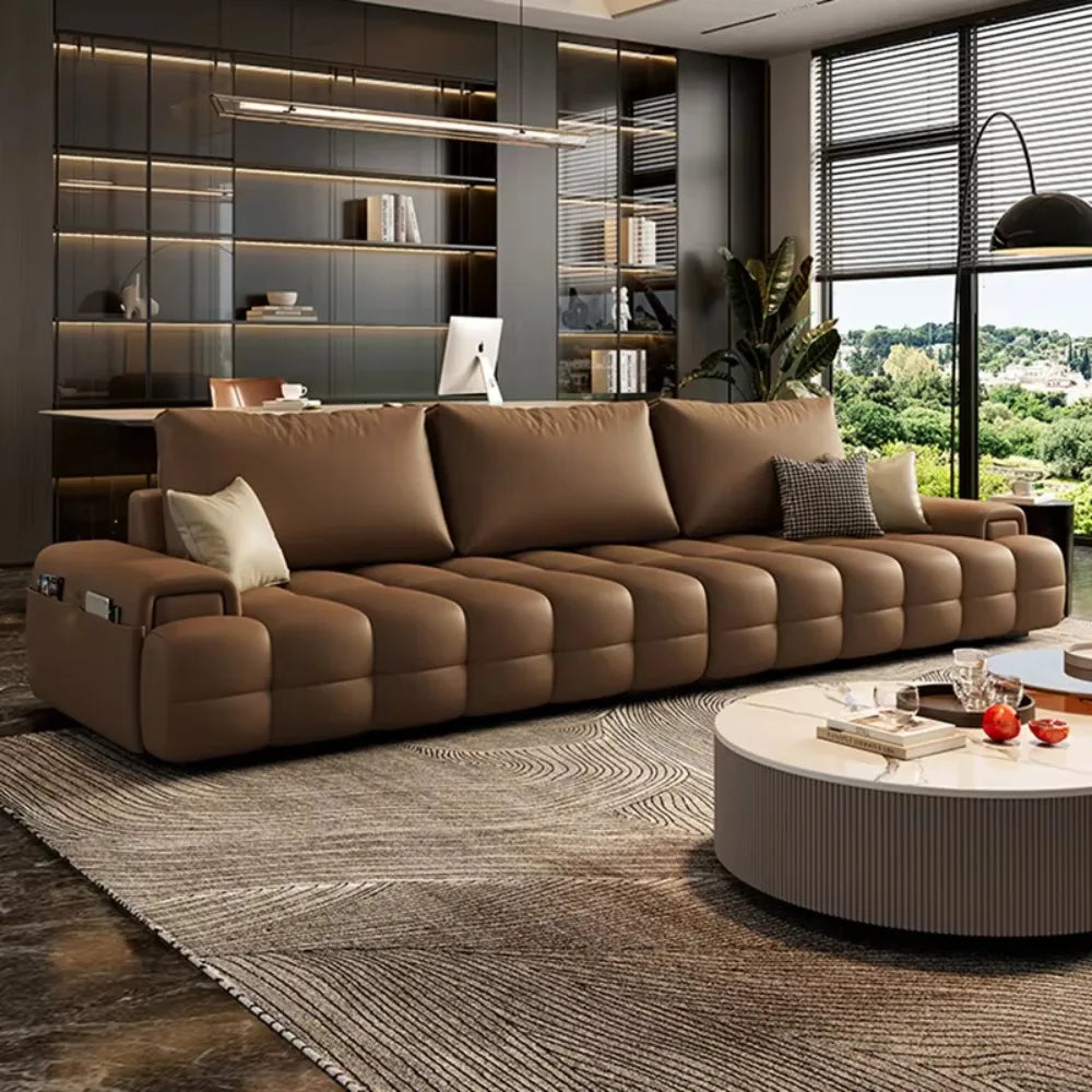 🎬 The Rialto Cinema Loveseat – Luxury L-Shaped Wooden Frame Sofa for Refined Relaxation ✨