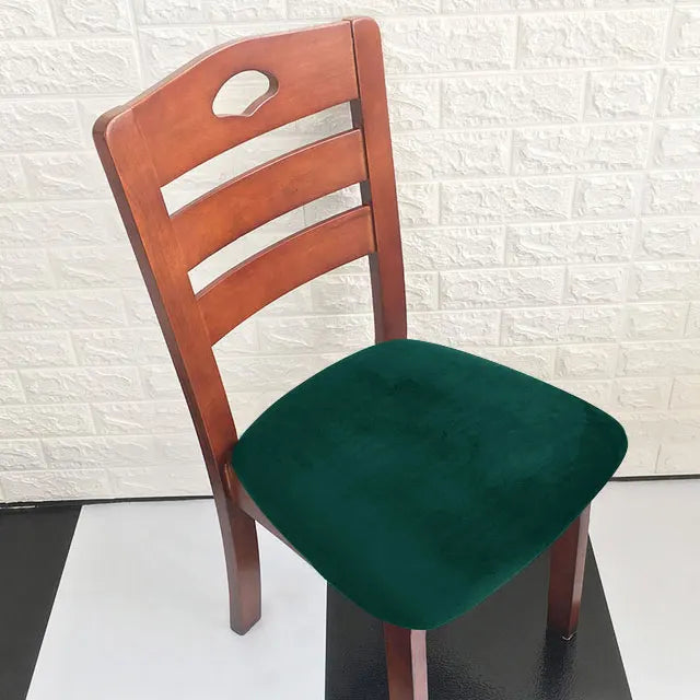 Velvet Haven Chair Cushion Cover | Modern Stretch Velvet Seat Protector For Dining, Office & Banquet Chairs | Soft, Nonslip, Waterproof Elegance In Every Color