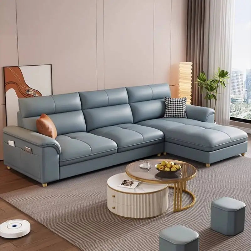 Bonney Dutrieux Minimalist U-Shaped Velvet Sofa — Aesthetic Modular Sleeper Sofa With Sponge Core And Washable Craft Design