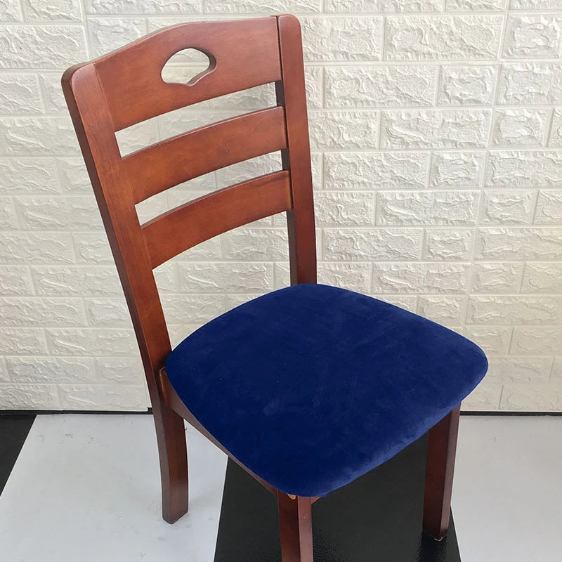 Velvet Haven Chair Cushion Cover | Modern Stretch Velvet Seat Protector For Dining, Office & Banquet Chairs | Soft, Nonslip, Waterproof Elegance In Every Color