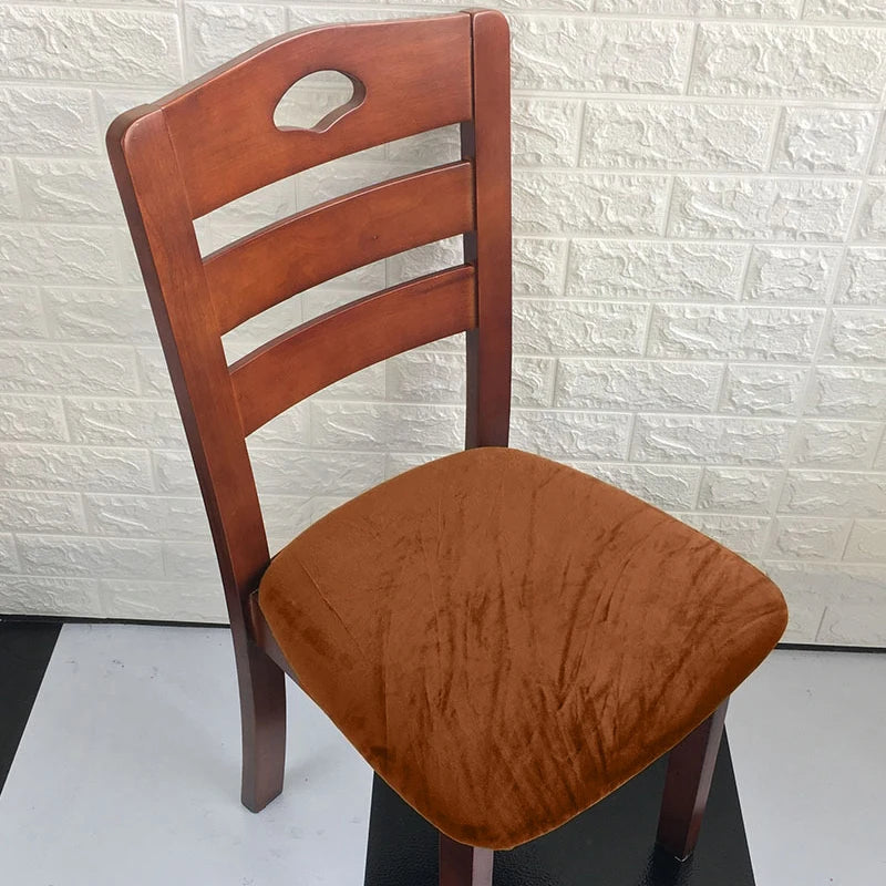 Velvet Haven Chair Cushion Cover | Modern Stretch Velvet Seat Protector For Dining, Office & Banquet Chairs | Soft, Nonslip, Waterproof Elegance In Every Color