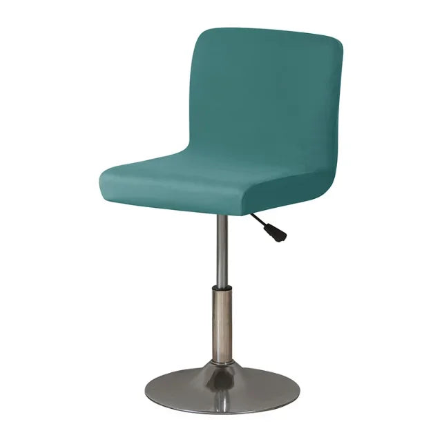 Bonney Atelier Spandex Bar Chair Cover — Elastic Short-Back Slipcover for Hotels, Banquets & Modern Living Spaces