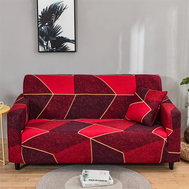🌸 Capri Bloom Sofa Dress – Elastic Floral Furniture Cover for Effortless Elegance ✨