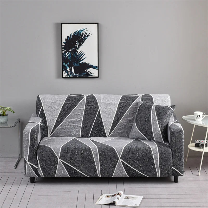 🌸 Capri Bloom Sofa Dress – Elastic Floral Furniture Cover for Effortless Elegance ✨