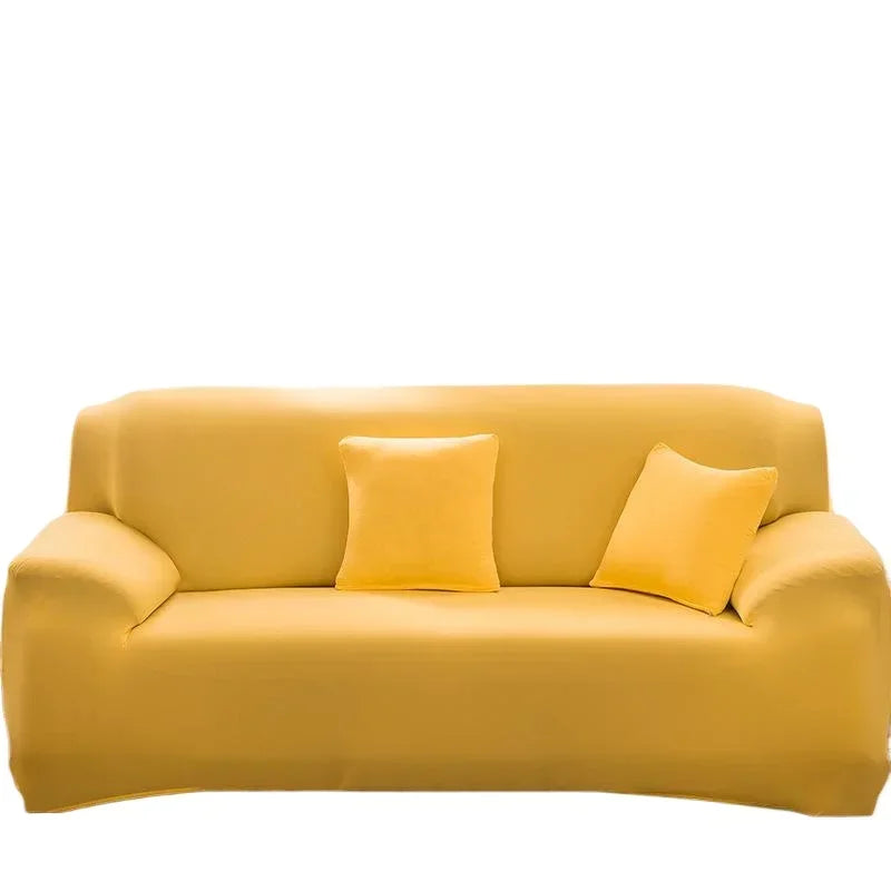 Silken Calm Stretch Sofa Cover Collection (1–4 Seater) | Summer-Breeze Spandex Sofa Protector for Living Rooms, L-Shaped & Corner Couches | Pet-Friendly Luxury Comfort