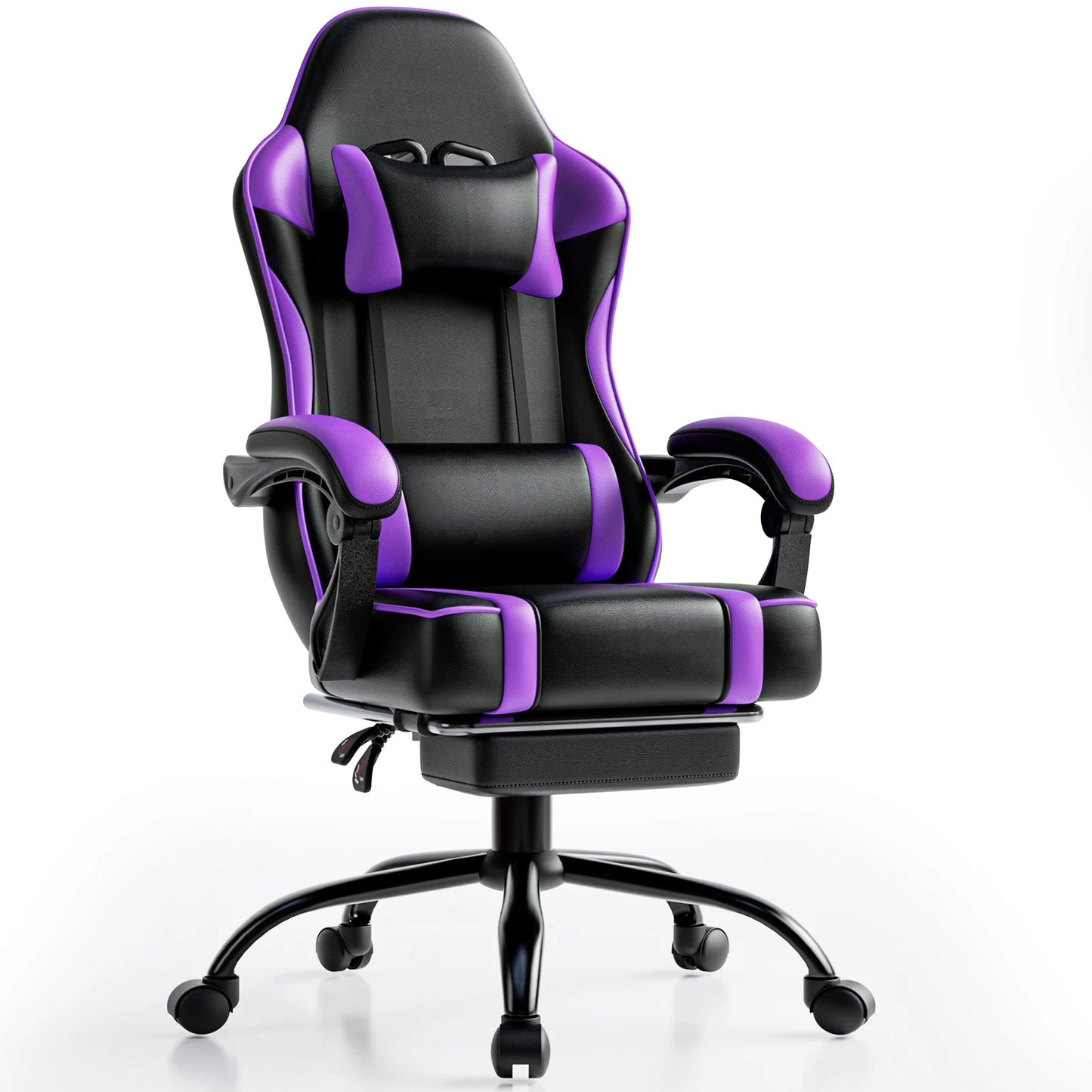 The House Of Bonney™ Supreme Recline Gaming Chair with Footrest – Premium PU Leather Gamer & Office Throne for Adults