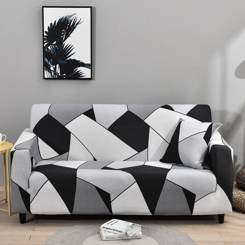 🌸 Capri Bloom Sofa Dress – Elastic Floral Furniture Cover for Effortless Elegance ✨