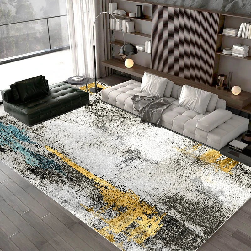 Nordic DreamWeave Abstract Area Rug – Washable Non-Slip Carpet for Living, Dining & Bedroom Harmony