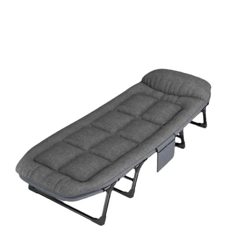 American-Style Folding Bed with Backrest & Storage – Compact Portable Aluminium Alloy Bed for Home & Office Nap – Sturdy & Easy to Store