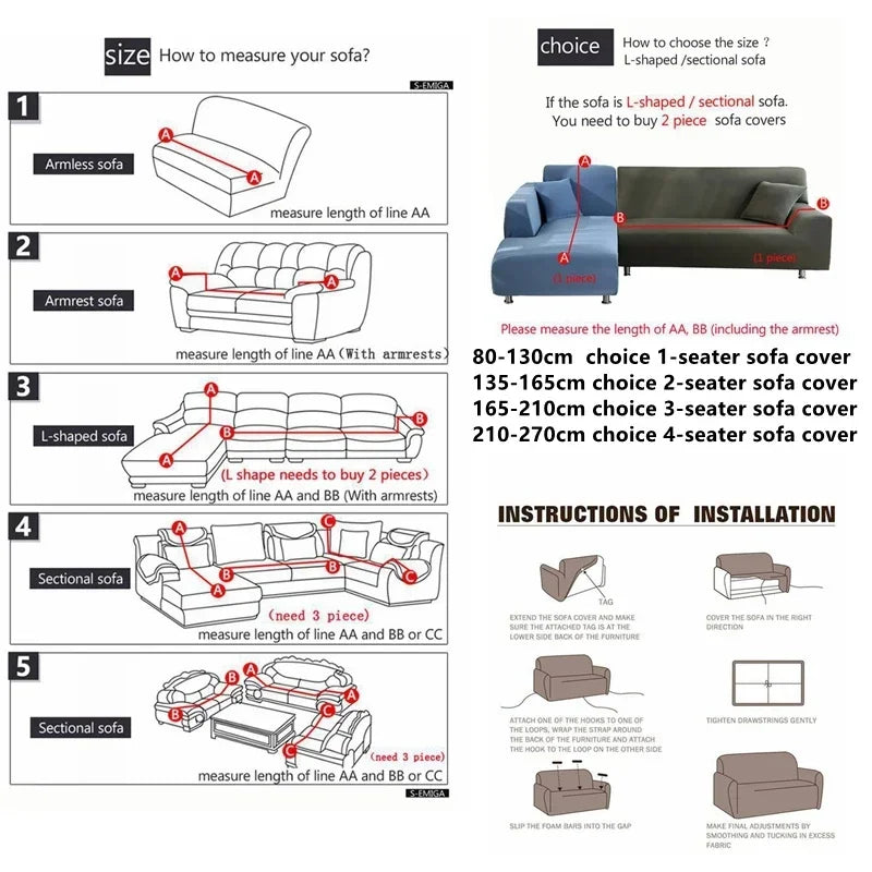 Silken Calm Stretch Sofa Cover Collection (1–4 Seater) | Summer-Breeze Spandex Sofa Protector for Living Rooms, L-Shaped & Corner Couches | Pet-Friendly Luxury Comfort
