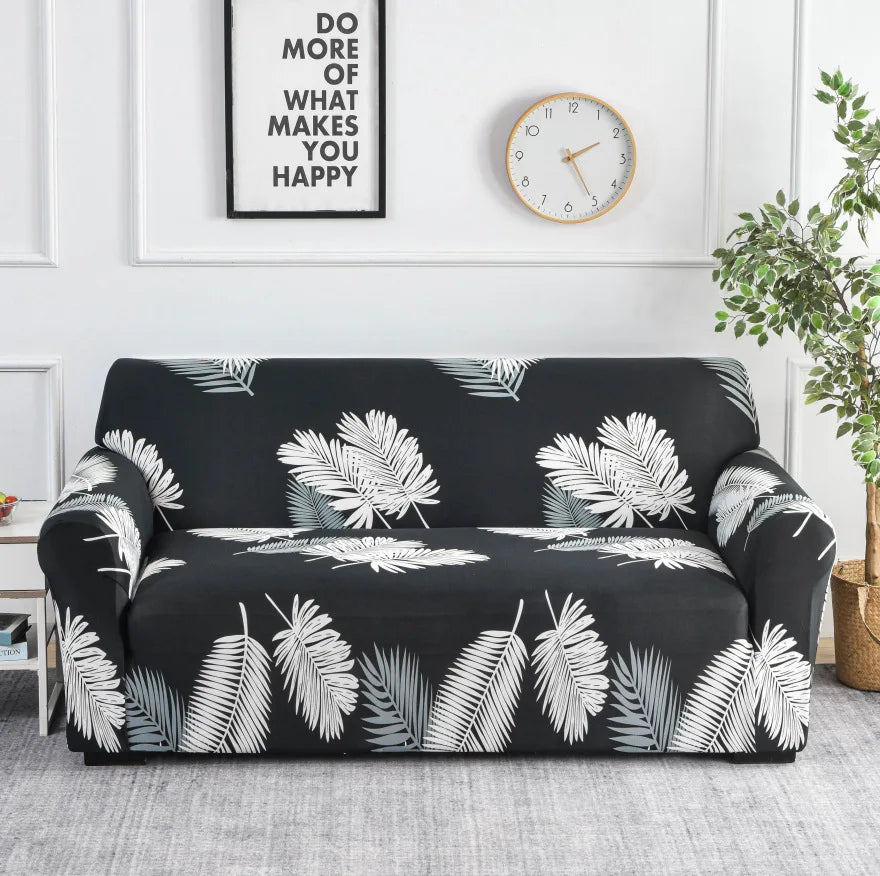 🌸 Capri Bloom Sofa Dress – Elastic Floral Furniture Cover for Effortless Elegance ✨