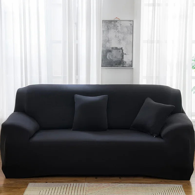 Silken Calm Stretch Sofa Cover Collection (1–4 Seater) | Summer-Breeze Spandex Sofa Protector for Living Rooms, L-Shaped & Corner Couches | Pet-Friendly Luxury Comfort