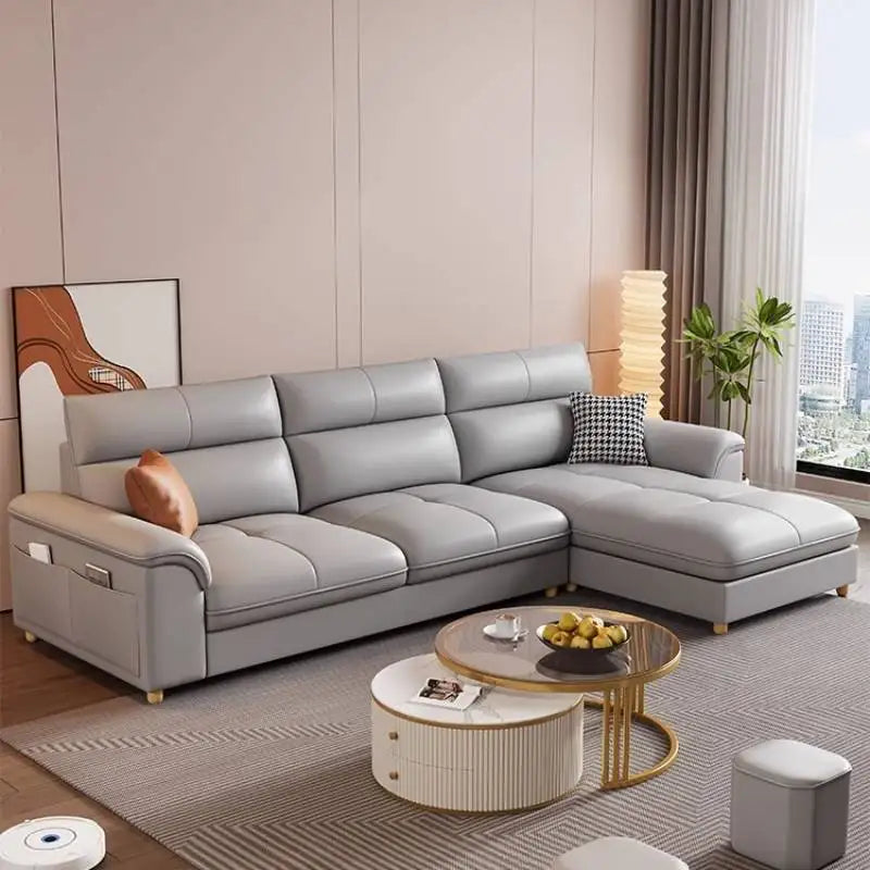 Bonney Dutrieux Minimalist U-Shaped Velvet Sofa — Aesthetic Modular Sleeper Sofa With Sponge Core And Washable Craft Design