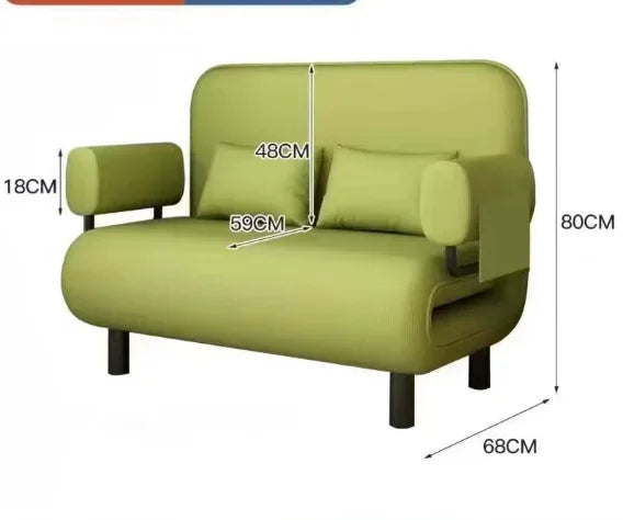 Bonney Rêve Convertible Sofa Bed — Modern Folding Telescopic Design for Small Apartments, Balcony Lounges & Single Suites