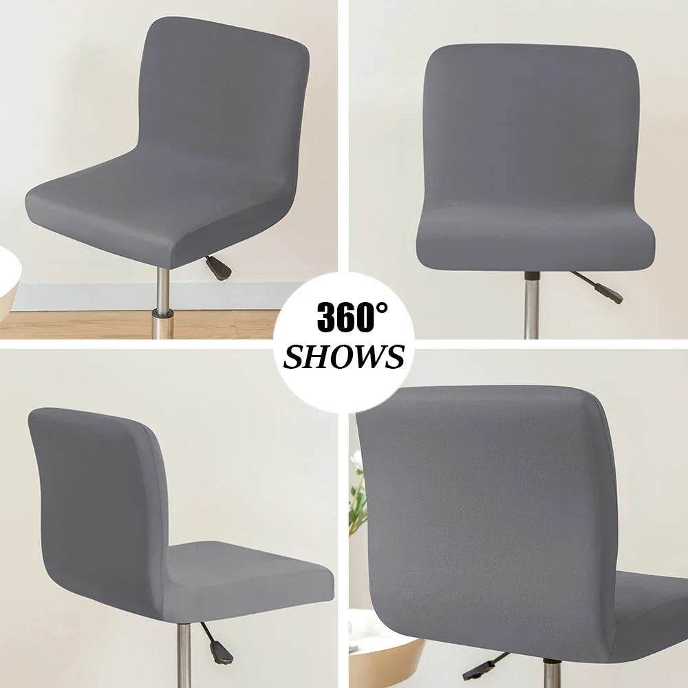 Bonney Atelier Spandex Bar Chair Cover — Elastic Short-Back Slipcover for Hotels, Banquets & Modern Living Spaces