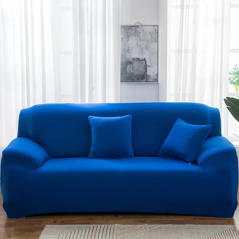 Silken Calm Stretch Sofa Cover Collection (1–4 Seater) | Summer-Breeze Spandex Sofa Protector for Living Rooms, L-Shaped & Corner Couches | Pet-Friendly Luxury Comfort