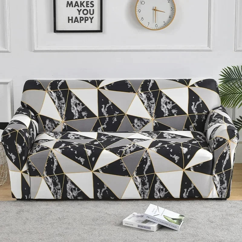 🌸 Capri Bloom Sofa Dress – Elastic Floral Furniture Cover for Effortless Elegance ✨