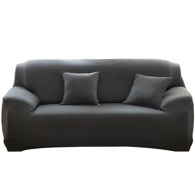 Silken Calm Stretch Sofa Cover Collection (1–4 Seater) | Summer-Breeze Spandex Sofa Protector for Living Rooms, L-Shaped & Corner Couches | Pet-Friendly Luxury Comfort