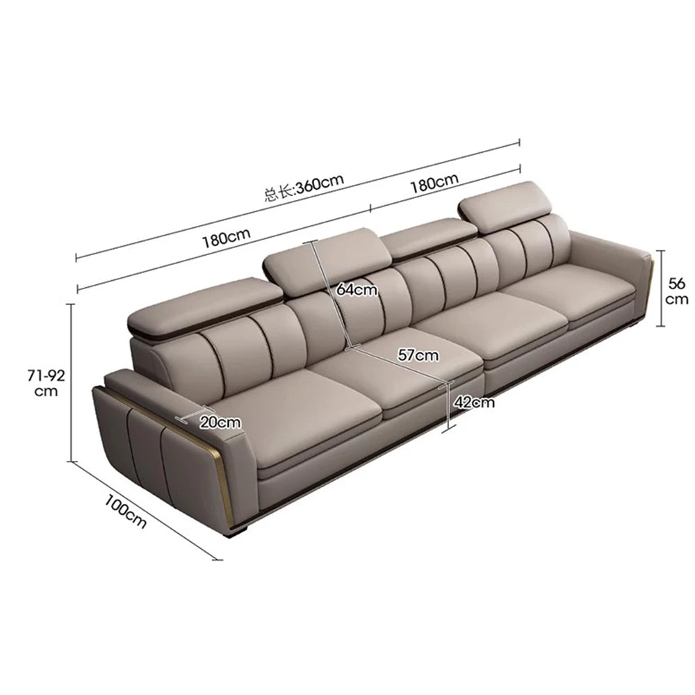 🇮🇹 The Venezia Grand Lounge – Full Italian L-Shaped Sofa Set for Living, Gaming & Luxe Lounging ✨