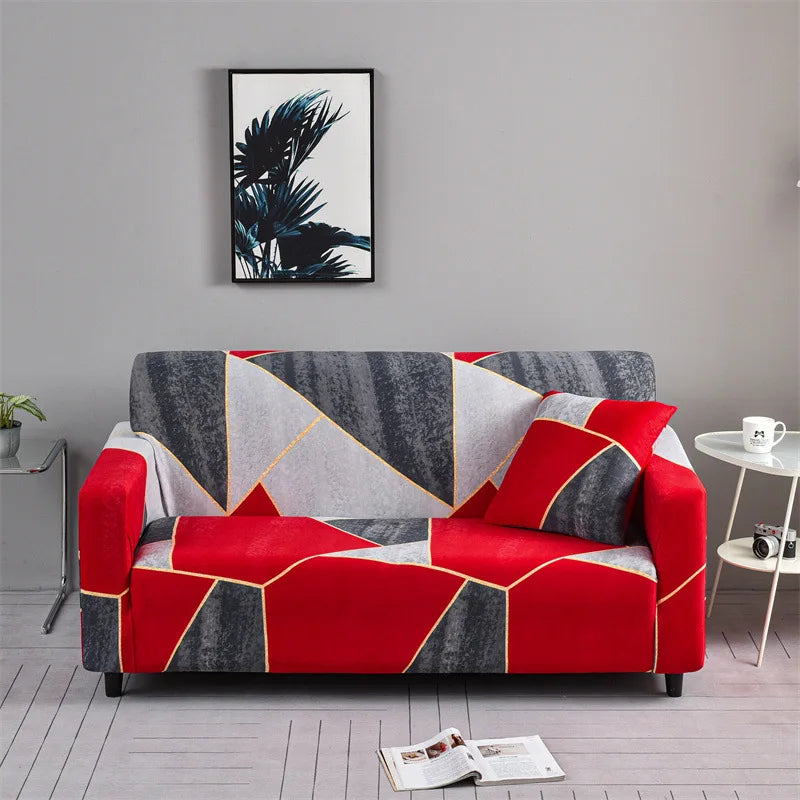 🌸 Capri Bloom Sofa Dress – Elastic Floral Furniture Cover for Effortless Elegance ✨