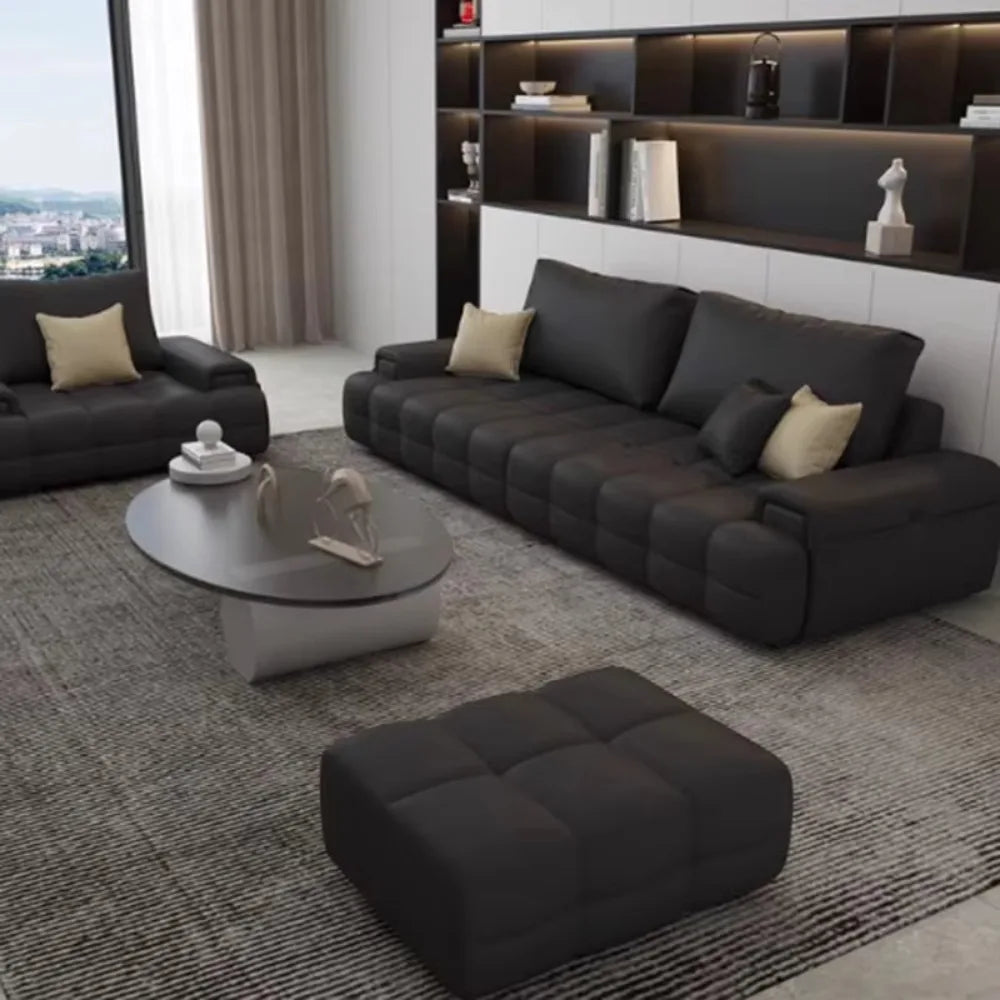 🎬 The Rialto Cinema Loveseat – Luxury L-Shaped Wooden Frame Sofa for Refined Relaxation ✨