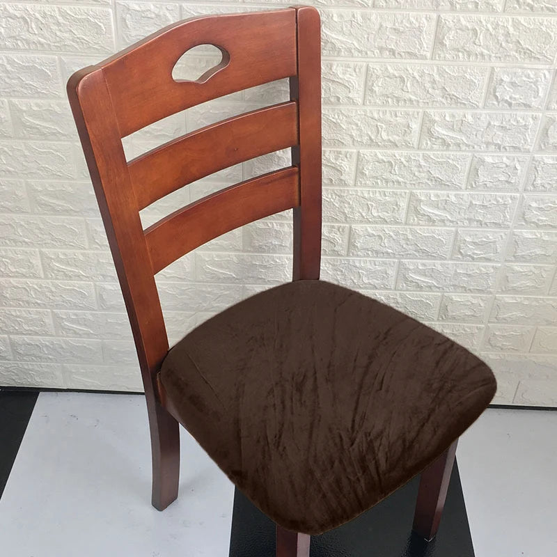 Velvet Haven Chair Cushion Cover | Modern Stretch Velvet Seat Protector For Dining, Office & Banquet Chairs | Soft, Nonslip, Waterproof Elegance In Every Color