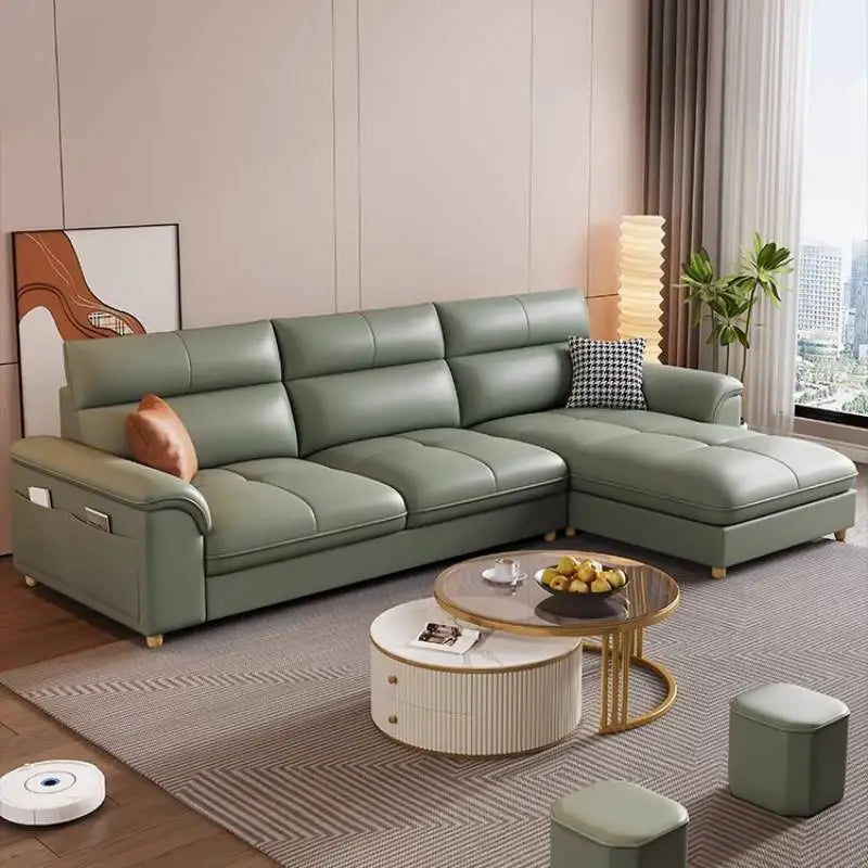 Bonney Dutrieux Minimalist U-Shaped Velvet Sofa — Aesthetic Modular Sleeper Sofa With Sponge Core And Washable Craft Design