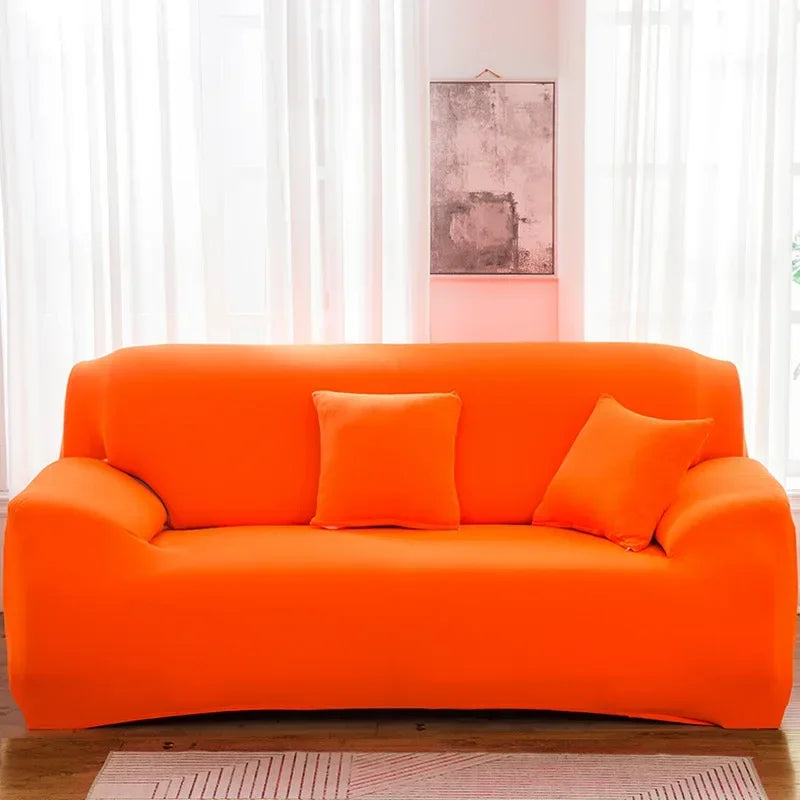 Silken Calm Stretch Sofa Cover Collection (1–4 Seater) | Summer-Breeze Spandex Sofa Protector for Living Rooms, L-Shaped & Corner Couches | Pet-Friendly Luxury Comfort