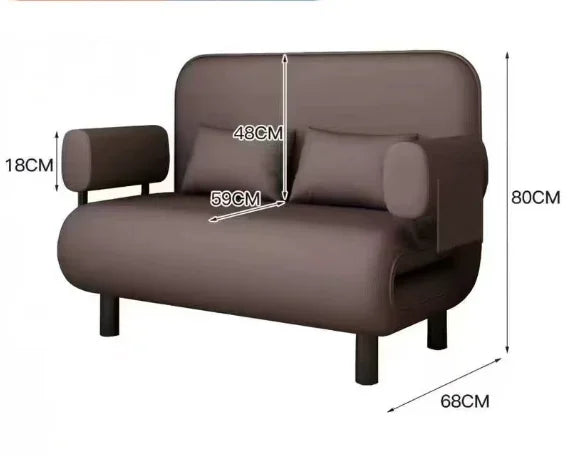 Bonney Rêve Convertible Sofa Bed — Modern Folding Telescopic Design for Small Apartments, Balcony Lounges & Single Suites