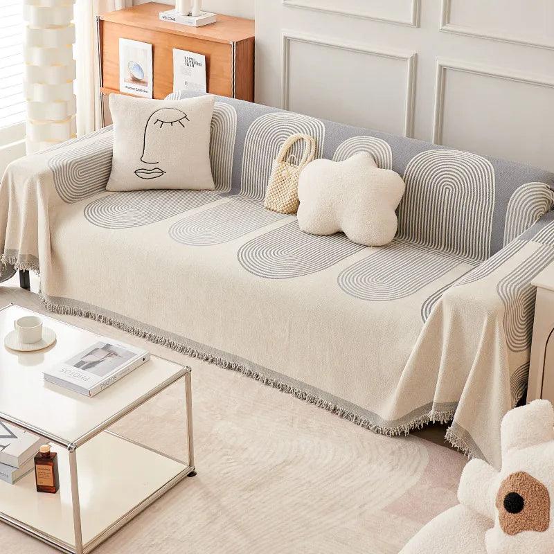 Double-Sided Chenille Couch Slipcovers for Ultimate Comfort