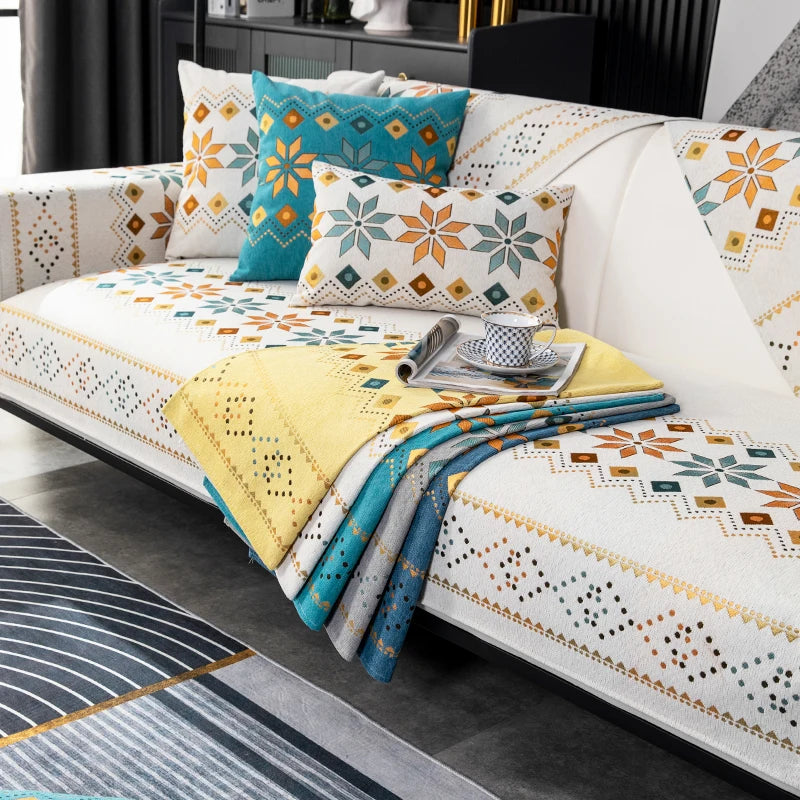 🪞 The House of Bonney “Arcadia” Sofa Mat – Year-Round Geometric Luxury, Pet-Friendly & Non-Slip ✨