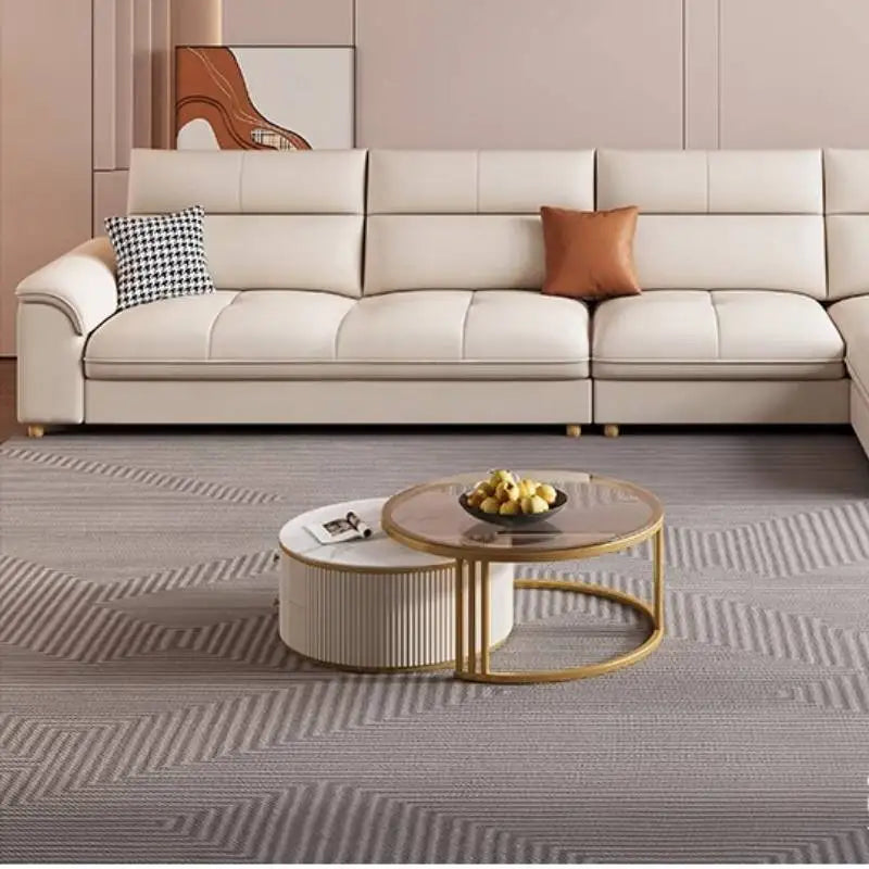 Bonney Dutrieux Minimalist U-Shaped Velvet Sofa — Aesthetic Modular Sleeper Sofa With Sponge Core And Washable Craft Design