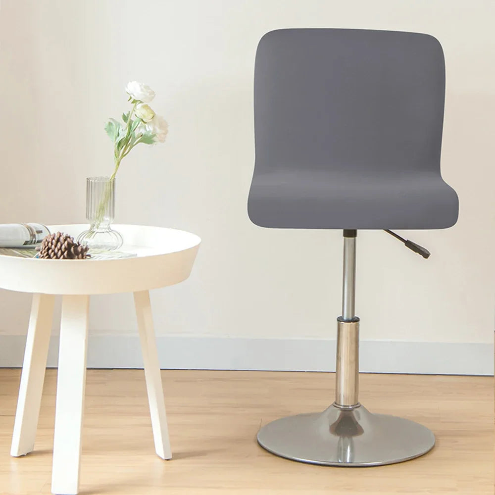 Bonney Atelier Spandex Bar Chair Cover — Elastic Short-Back Slipcover for Hotels, Banquets & Modern Living Spaces