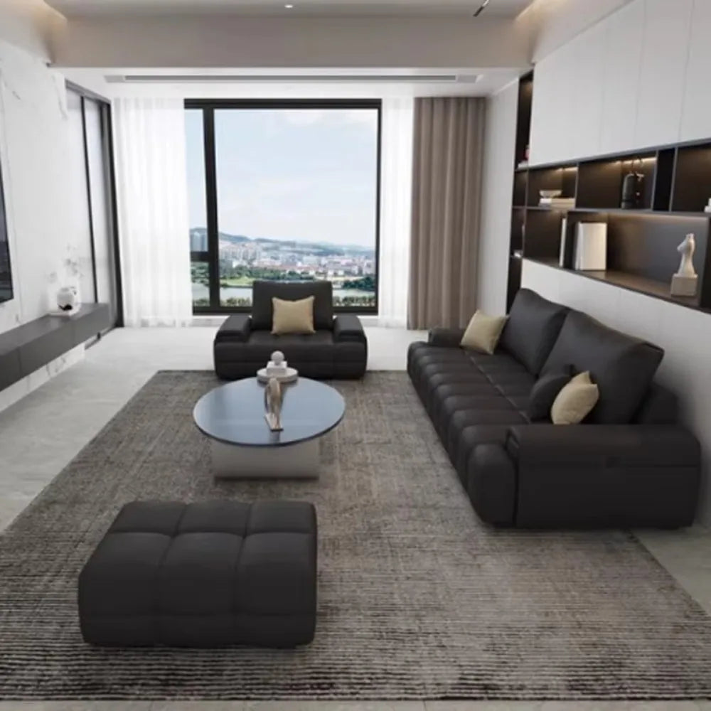 🎬 The Rialto Cinema Loveseat – Luxury L-Shaped Wooden Frame Sofa for Refined Relaxation ✨