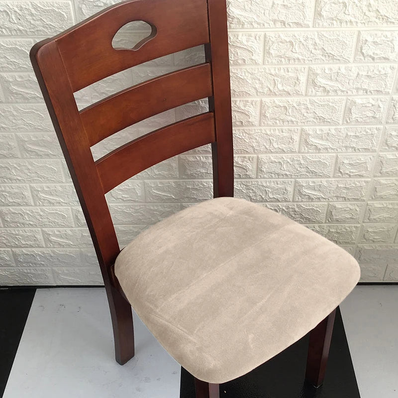 Velvet Haven Chair Cushion Cover | Modern Stretch Velvet Seat Protector For Dining, Office & Banquet Chairs | Soft, Nonslip, Waterproof Elegance In Every Color
