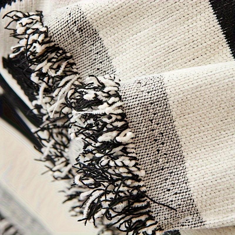 Bohemian-Style Chenille Fabric Extra Long Couch Cover Anti dog scratch