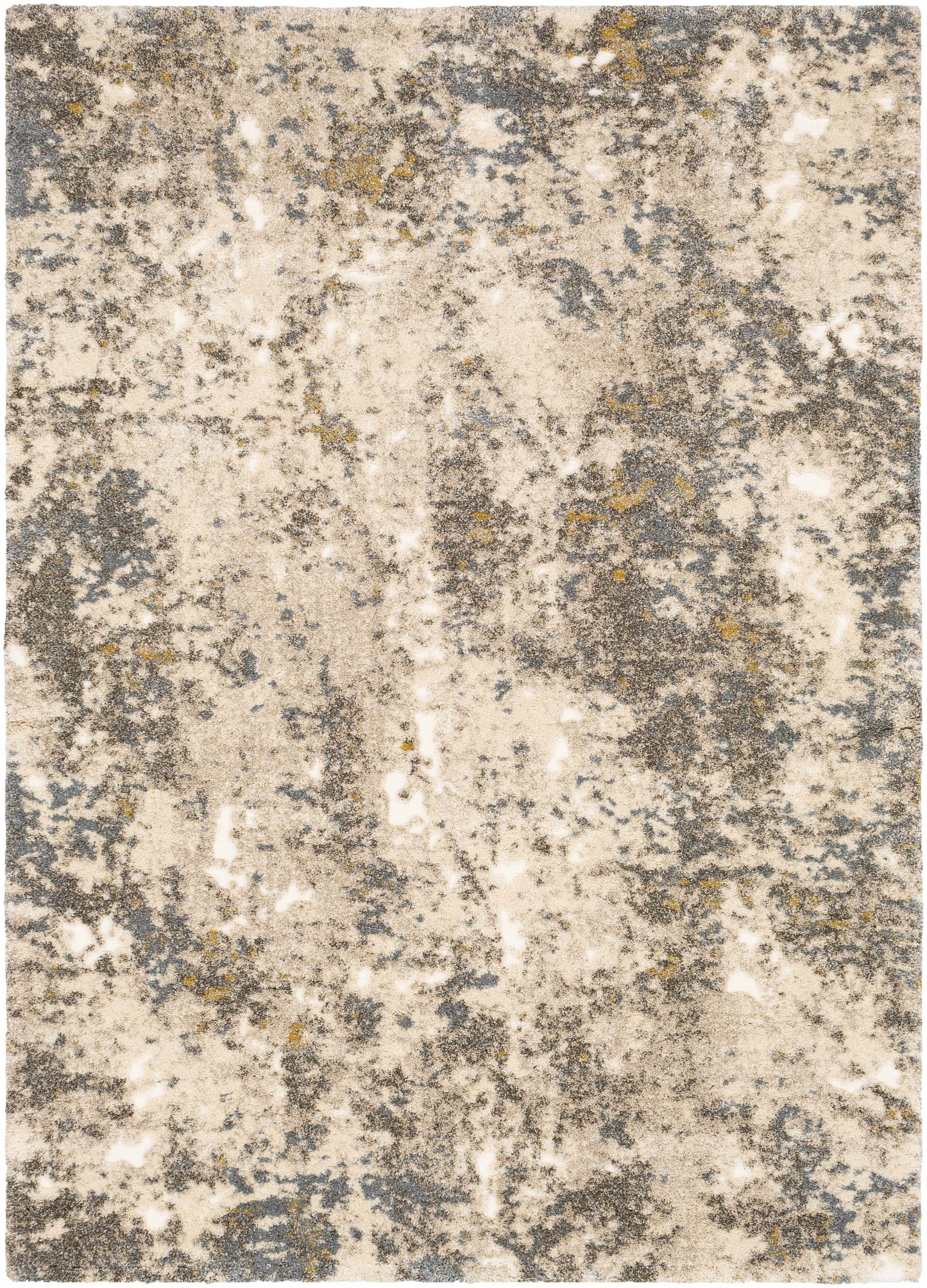 Alabaster Abstract Thick Luxe Rug