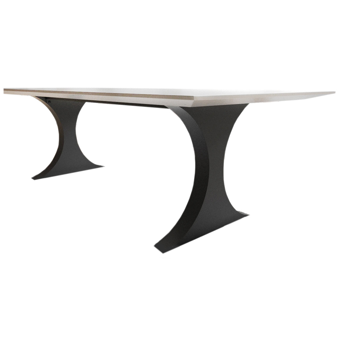 Modern Metal Dining Table Legs for Heavy Table Tops Matte Black