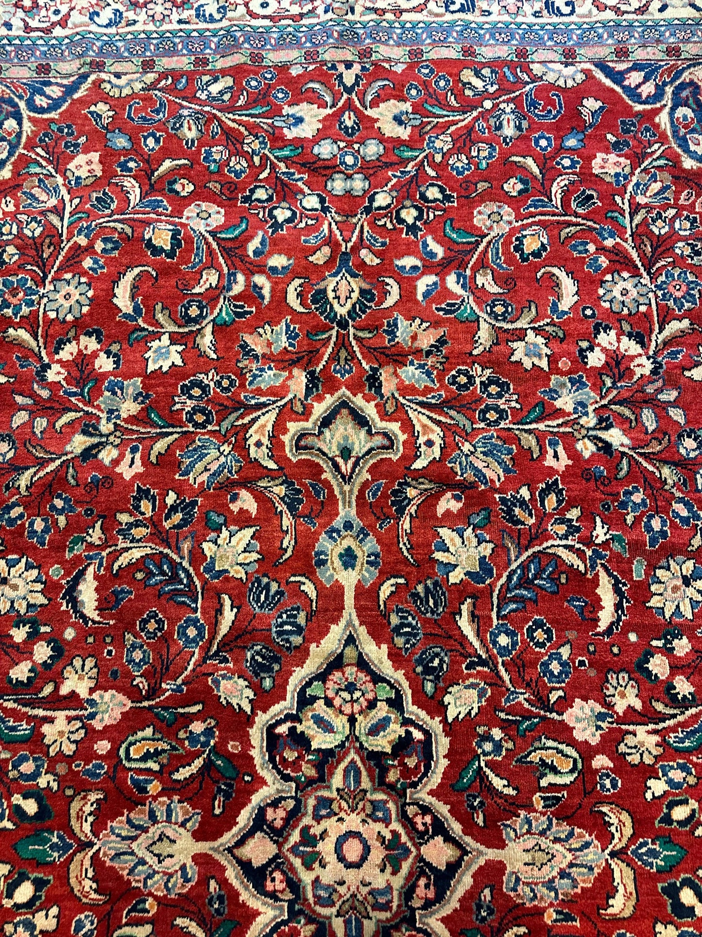 Handmade One-of-a-Kind Persian Mahal Rug - 10’ x 12’10”