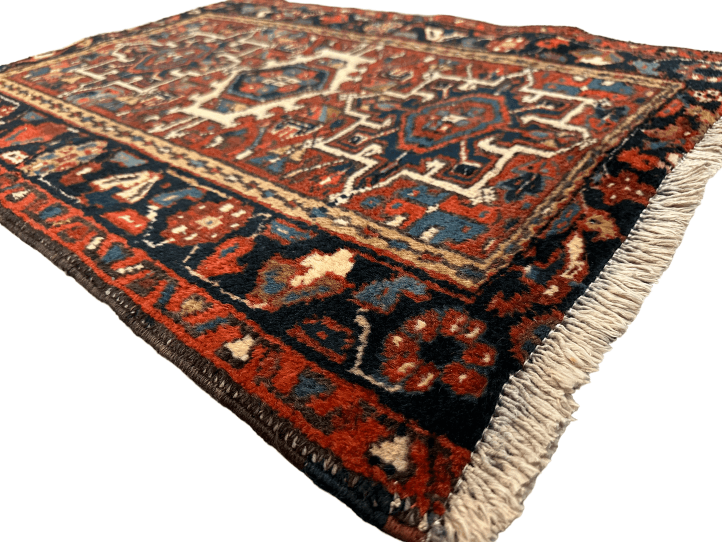 Vintage Persian Karaja Heriz Runner 24”x33”